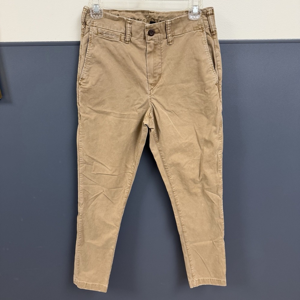 American Eagle khaki pants Slim Straight Next Level Flex STRETCH 4258 Size 28X30